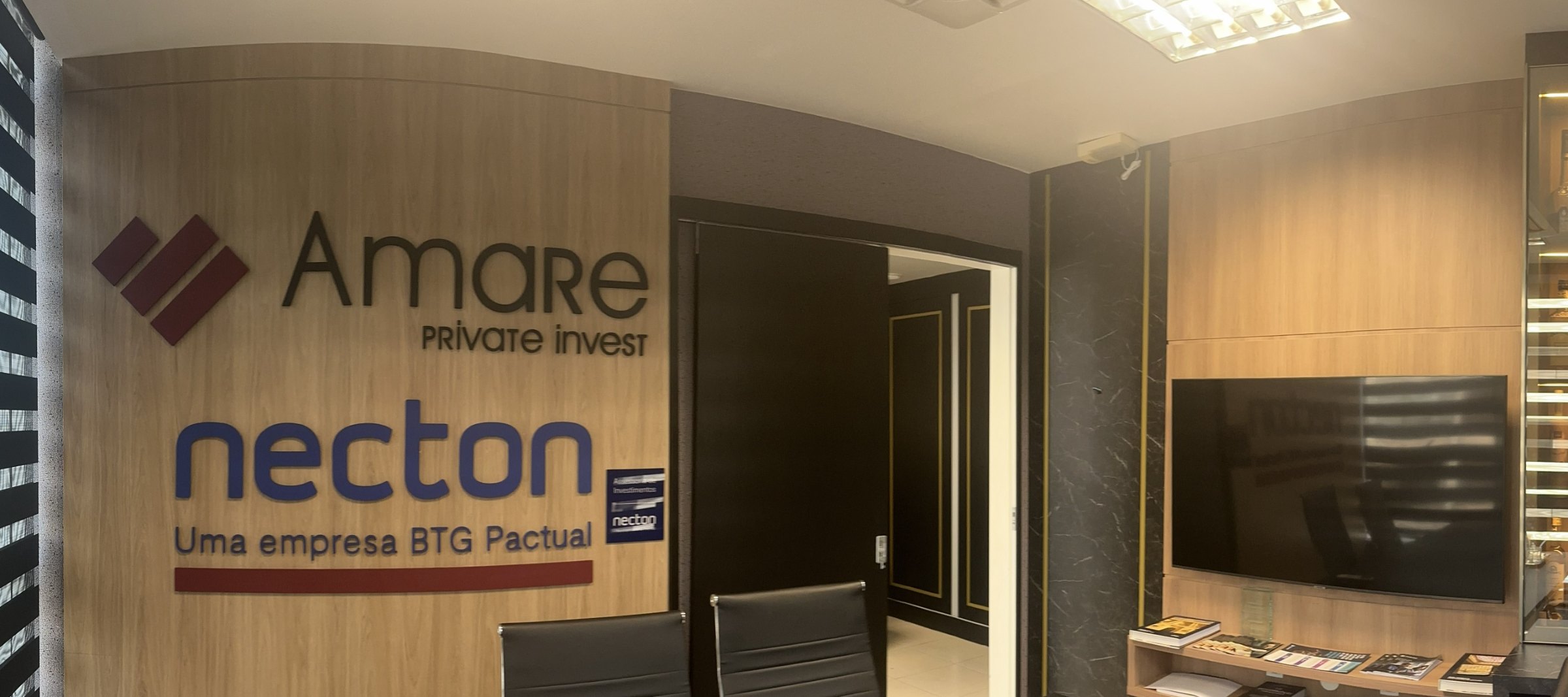 Escritório Amare Private Invest · Necton — uma empresa BTG Pactual, em Florianópolis